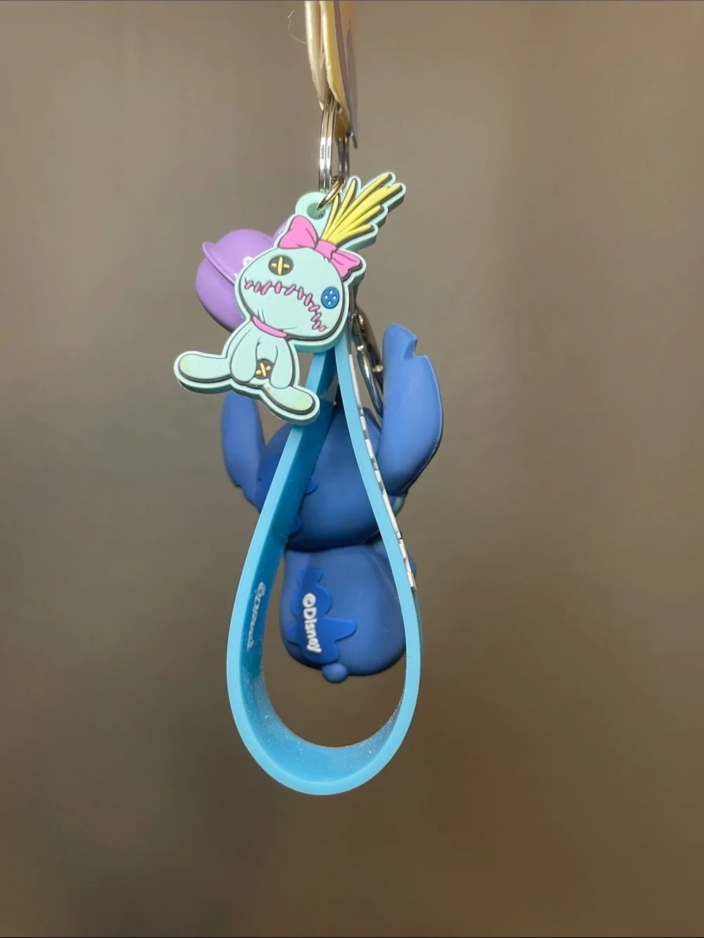 Disney Stitch Keychain Charm with Blue Strap - NWT